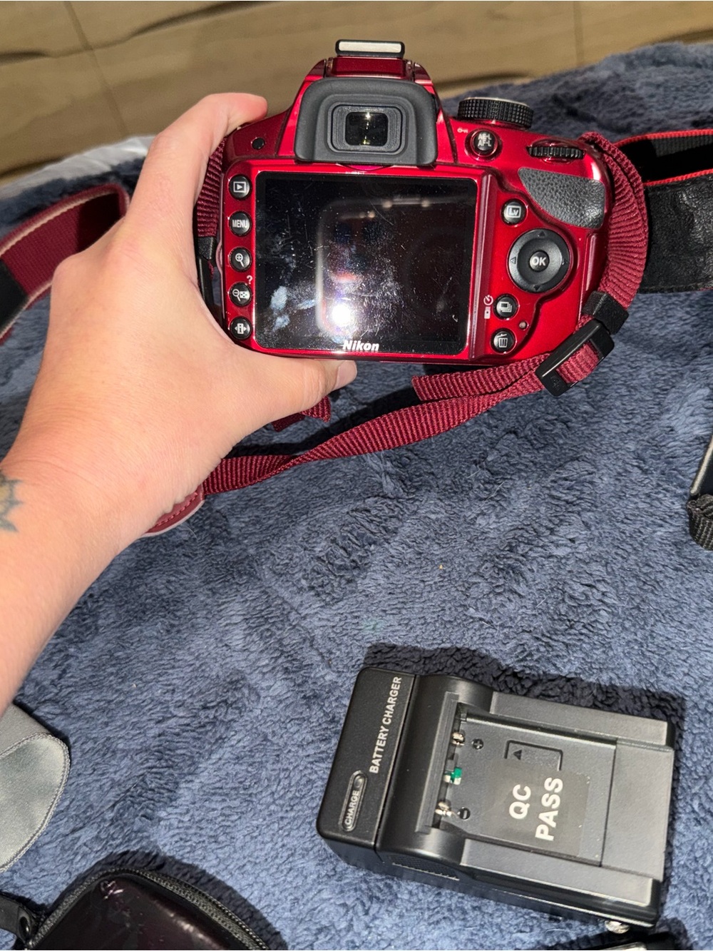 Nikon Red Digital Camera with Matching Red Strap